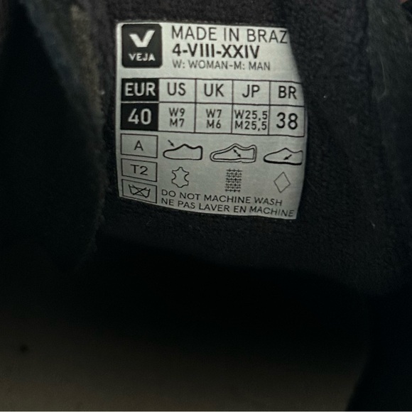 New Veja Campo Bold Sneakers Black Pierre Free People - Picture 7 of 7